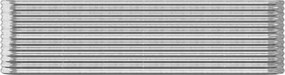 vidaXL Ζαρντινιέρα Ασημί 260x40x68 εκ. Γαλβανισμένος χάλυβας