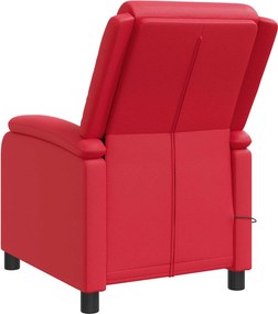 vidaXL Κάθισμα μασάζ Κόκκινο Τεχνητό Δέρμα