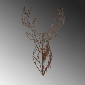 Decorative Metal Wall Accessory Rusty Deer 3 Antiquation