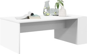 vidaXL Τραπεζάκι σαλονιού Λευκό 95 x 50 x 34 εκ Επεξεργασμένο ξύλο