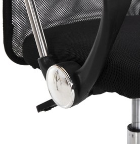ΚΑΡΕΚΛΑ ΓΡΑΦΕΙΟΥ CABLE HM1000.31 ΜΑΥΡO MESH-ΠΟΔΙ ΧΡΩΜΙΟΥ 61x56x107-117Υεκ. (1 Τεμμάχια)