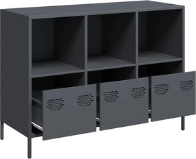 vidaXL Ντουλάπι Ανθρακί 101,5x39x73,5 εκ. από Χάλυβα Ψυχρής Έλασης