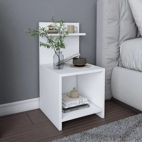 Κομοδίνο Ulman Megapap χρώμα λευκό 35x37x72εκ.