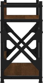 vidaXL Βάση Εκτυπωτή 2 Επιπέδων Καφέ Δρυς 40x20x40 εκ Επεξ. Ξύλο