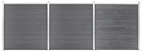 vidaXL Πάνελ Περίφραξης Γκρι 526 x 186 εκ. από WPC