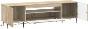 vidaXL Ντουλάπα LED Τηλεόρασης Sonoma Δρυς Επεξεργασμένο Ξύλο