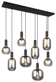 Φωτιστικό Οροφής - Ράγα Diva 319800832 120x32x150cm 8xE27 10W Chrome-Black Trio Lighting