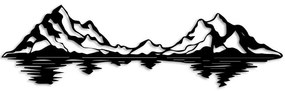 Διακοσμητικό Τοίχου Landscape 891TNL3310 68x19cm Black Wallity Μέταλλο