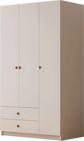 Τριφυλλη Ντουλαπα Λευκο Ματ RB 52x105x210