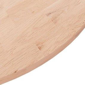 vidaXL Επιφάνεια Τραπεζιού Στρογγυλή Ø90x1,5 εκ. Μασίφ Ξύλο Δρυς