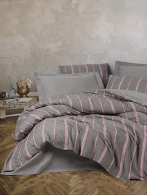 Double Quilt Cover Set Barisan - Grey Grey