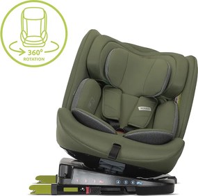 CAR SEAT RODEO GREEN&amp;GREY 40-150CM ISOFIX, 360