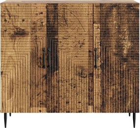 vidaXL Πλαϊνό γραφείο Παλαιωμένο ξύλο 89 x 34,5 x 80 εκ