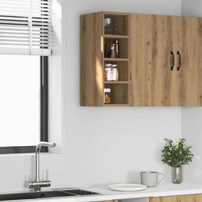vidaXL κρεμαστό ντουλάπι Riga Artisan Oak 20x29,5x60 cm Ξύλο μηχανής