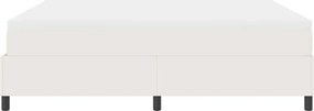 vidaXL Κρεβάτι με ελατήρια Κρέμα και Λευκό 180 x 200 cm