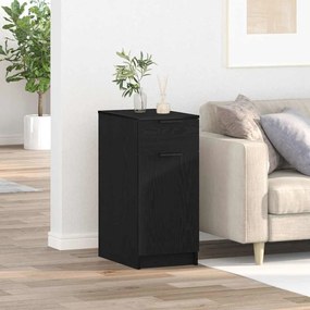 vidaXL Ντουλάπι γραφείου Μαύρη δρυς 33 x 50 x 75 εκ.