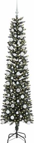 vidaXL Τεχνητό Χριστουγεννιάτικο Δέντρο με 300 LED Πράσινο 210 cm