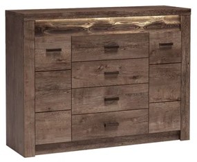 INDIANAPOLIS chest of drawers I7 dark ash tree DIOMMI-60-32864