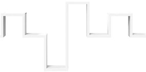 vidaXL Ράφι Τοίχου Λευκό 104,5x10x43 εκ. από Επεξεργασμένο Ξύλο