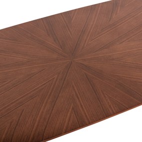 Τραπέζι Σαλονιού Riner MDF Σε Καρυδί Χρώμα 120x60x45Υεκ.