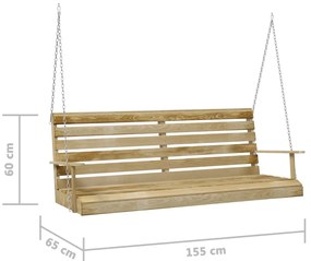 ΠΑΓΚΑΚΙ ΚΟΥΝΙΑ 155X65X60 ΕΚ. ΑΠΟ ΕΜΠΟΤΙΣΜΕΝΟ ΞΥΛΟ ΠΕΥΚΟΥ 316065