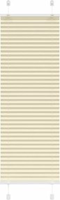 vidaXL Πλισέ περσίδα Κρέμα 50x150 cm Πλάτος υφάσματος 49,4 cm