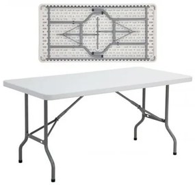 BLOW τραπέζι ΣυνεδρίουCatering Πτυσσόμενο Άσπρο 152x76x74 cm ΕΟ171