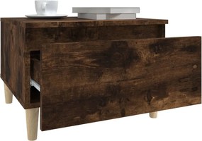 vidaXL Τραπεζάκια Σαλονιού 2 τεμ. Καπνιστή Δρυς 50x46x35 εκ Επεξ. Ξύλο