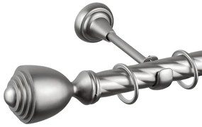Κουρτινόβεργα μονή twist Pluton 25/19 – χρώμιο ματ - 300 cm