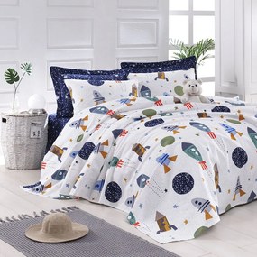 Κουβερλί Παιδικό Spacex 162ELR6179 Με Σεντόνι (Σετ 3τμχ) Dark Blue L'Εssentiel Maison Μονό 160x235cm 100% Βαμβάκι