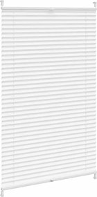 Πλισέ ρόλερ σκίασης 70x100cm Λευκό