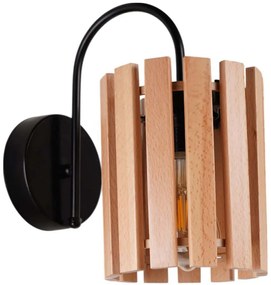 Φωτιστικό Τοίχου - Απλίκα 534LUN6834 14,5x24x28cm 1xE27 40W Oak Opviq
