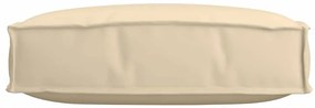 vidaXL Μαξιλάρι παλέτας για κάθισμα Μπεζ 60 x 60 x 12 cm Ύφασμα Oxford