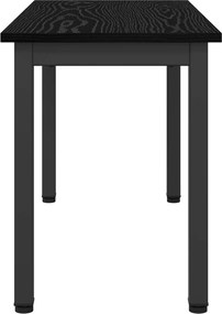 vidaXL παγκάκι Μαύρη Οξυά 80 x 35 x 45 cm Επεξεργασμένο ξύλο