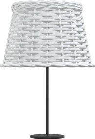 vidaXL Καπέλο Φωτιστικού Λευκό Ø25x17 εκ. από Wicker