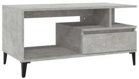 vidaXL Τραπεζάκι Σαλονιού Γκρι Σκυρ. 90x49x45 εκ. Επεξεργασμένο Ξύλο