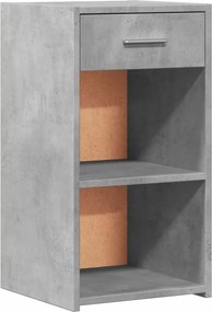 vidaXL Κομοδίνα 2 τεμ. Γκρι Σκυροδέμ. 35x34x65 από Επεξεργ. Ξύλο