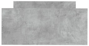 Πλαίσιο Κρεβατιού Γκρι Σκυροδέματος 100x200 εκ. Επεξεργ. Ξύλο - Γκρι