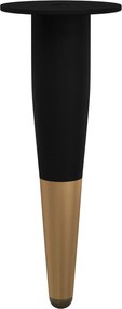 vidaXL Πόδια Επίπλων 2 pcs Μαύρο και Χρυσό Ø 40 x 98 mm Σίδερο
