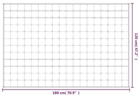 Κουβέρτα Βαρύτητας Μπλε 120 x 180 εκ. 5 κ. Υφασμάτινη 350734
