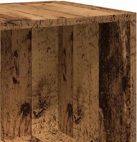 vidaXL Ντουλάπι Γωνία Παλιό Ξύλο 33x33x165 εκ. από Μοριοσανίδα