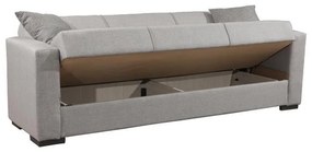 Καναπές - Κρεβάτι New Gracia 3θέσιος Γκρί 222x89x84 εκ. 222x89x84 εκ.