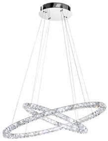 Κρεμαστό Φωτιστικό Οροφής LED 1x35,7W 1x20,4 Χρώμιο Κρύσταλλο Toneria 93946 Eglo-93946-Χρώμιο 93946