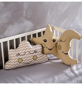 Σετ 3τμχ Διακοσμητικά Μαξιλάρια Bebe Beige SB HOME