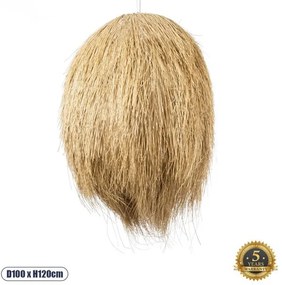 Boho Κρεμαστό Φωτιστικό Οροφής Μονόφωτο 02067 GloboStar-2067-Μπεζ 2067
