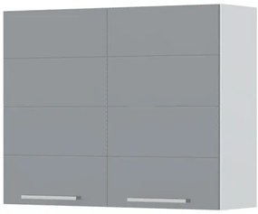 Ντουλάπι κρεμαστό Hudson V7-90-2K-Λευκό - Γκρι - 90.00Χ32.00Χ72.00cm