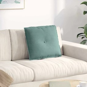 vidaXL Μαξιλάρι Πλάτης Θαλασσί 50 x 45 εκ. Υφασμάτινο Κορντουρά