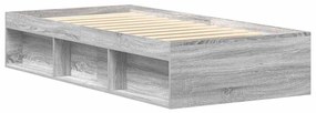 vidaXL Πλαίσιο Κρεβατιού Γκρι Sonoma 100x200 εκ.