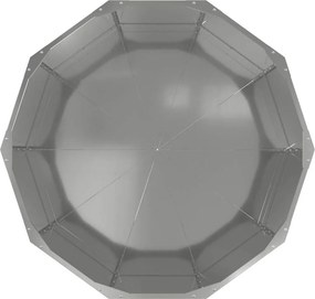 vidaXL Γλάστρα Ασημί 90 x 90 x 50 cm Επικαλυμμένος Χάλυβας
