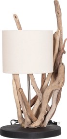 ΕΠΙΤΡΑΠΕΖΙΟ ΦΩΤΙΣΤΙΚΟ BRAMBLE HM4873 DRIFTWOOD &amp; ΛΕΥΚΟ ΚΑΠΕΛΟ Φ28x65Υεκ.